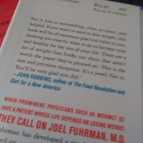 A hardcover book Eat To Live 📖 author John Robbin - Picture 4 of 4